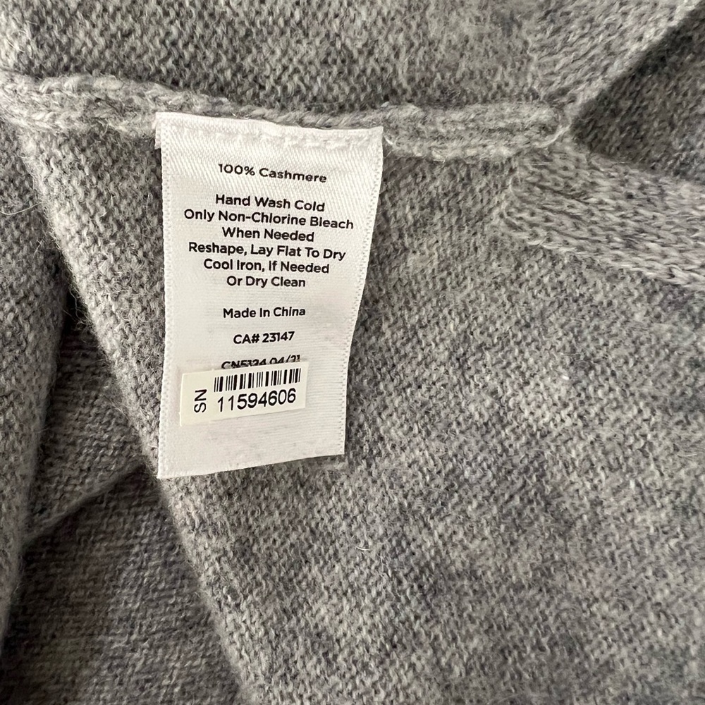 Women's gray turtleneck sweater 100% Cashmere M - Picture 5 of 8